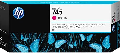 HP 745 300-ml DesignJet (F9K01A) Magenta Ink Cartridge-0