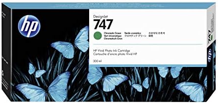 HP 747 300-ml Green DesignJet Ink Cartridge, P2V84A-0