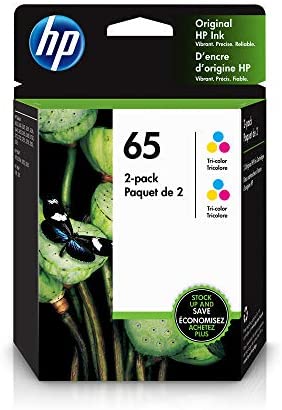 Original HP 65 (N9K01AN) Color Ink Cartridge- 2 Pack-0