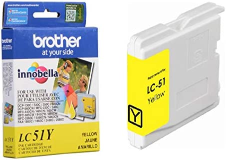 Brother LC51Y Yellow Ink Cartridge-0