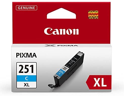 Original Canon CLI-251XL Cyan Ink Cartridge-0