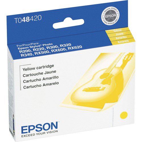 Original Epson (T048) Yellow Ink Cartridge, T048420-0