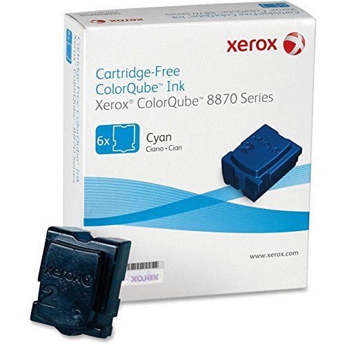 Xerox ColorQube 8870 / 8880 Cyan Solid Ink Pack (6 Sticks), 108R00950-0