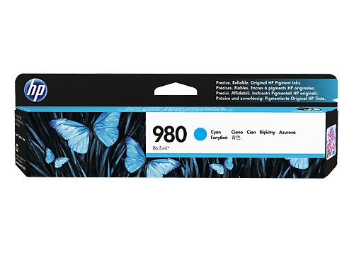 HP 980 D8J07A Cyan Ink Cartridge-0