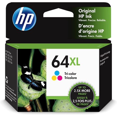 Original HP 64XL (N9J91AN) Tri-Color Ink Cartridge-0