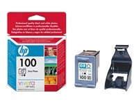 Original HP 100 (C9368AN) Photo Gray Ink Cartridge-0