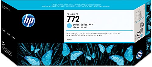 HP 772 300-ml Cyan DesignJet Ink Cartridge, CN636A-0