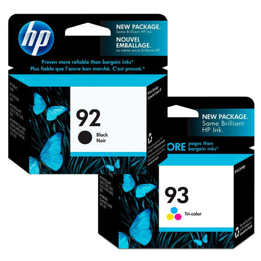 HP 92/93 Black and Color Ink Cartridge-0