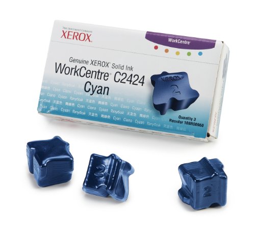 Xerox WorkCentre C2424 108R00660 Cyan Solid Ink/Inkjet (3/Box)-0