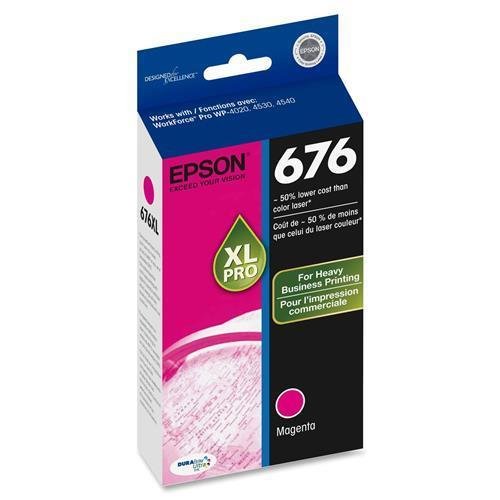 New Epson 676XL Magenta Ink Cartridge-0