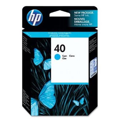 Original HP 40 Cyan (51640C) Ink Cartridge-0