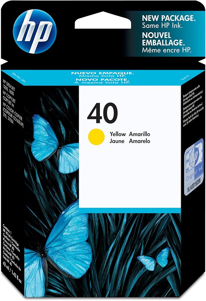 Original HP 40 Yellow (51640Y) Ink Cartridge-0