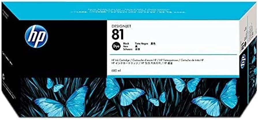 Original HP 81 Black (C4930A) Ink cartridge-0