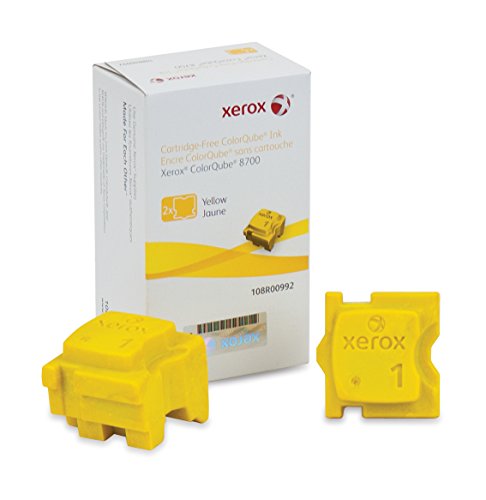 Genuine Xerox Solid Ink 8700 Yellow (2 sticks) (108R00992) (108R01012)-0