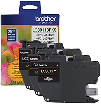 Original Brother LC3013XL Cyan, Magenta and Yellow Ink Cartridges-0