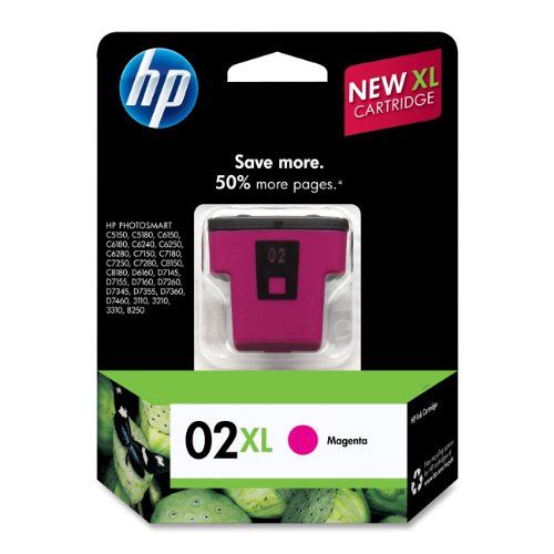 Genuine HP 02XL (C8731WN) Magenta Ink Cartridge-0