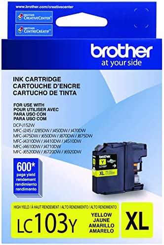 New Genuine Brother LC103XL Yellow Ink Cartridge-0