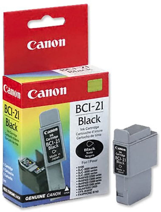 Original Canon BCI-21 Black Ink Cartridges-0