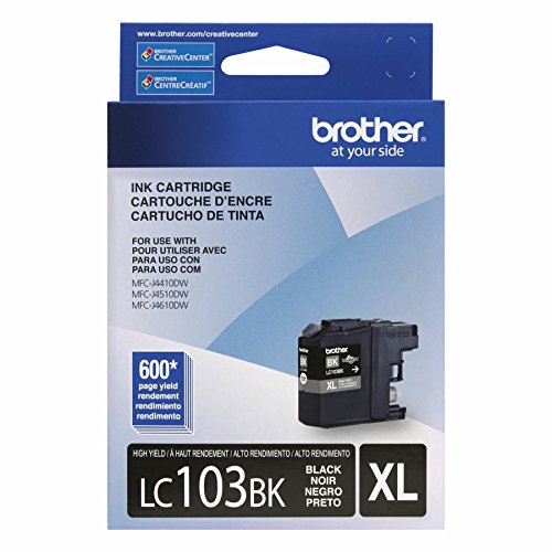 New Genuine Brother LC103XL Black Ink Cartridge-0