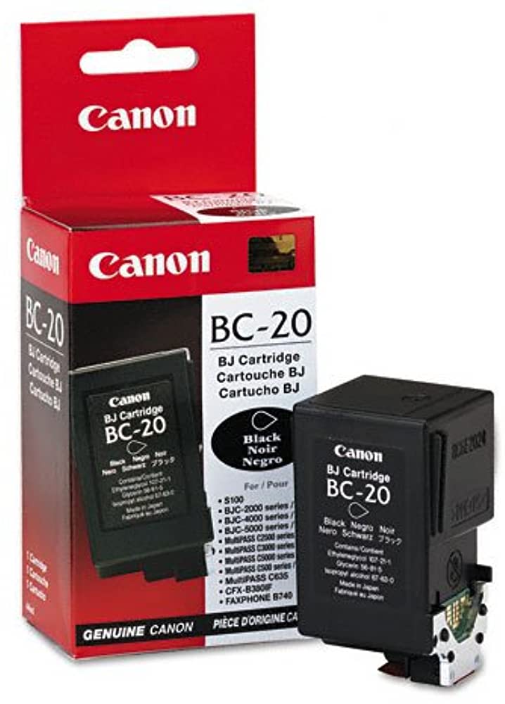 Original Canon BC-20 Black Ink Cartridge-0