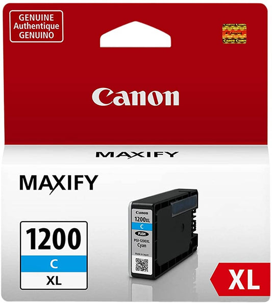 Original Canon PGI-1200XL High Yield Cyan Ink Cartridge-0