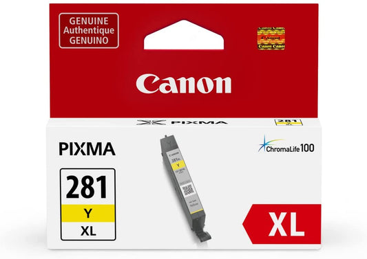 Original Canon CLI-281XL High Yield Yellow Ink Cartridge-0