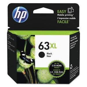 High Yield HP 63XL (F6U64AN) Black Ink Cartridge-0