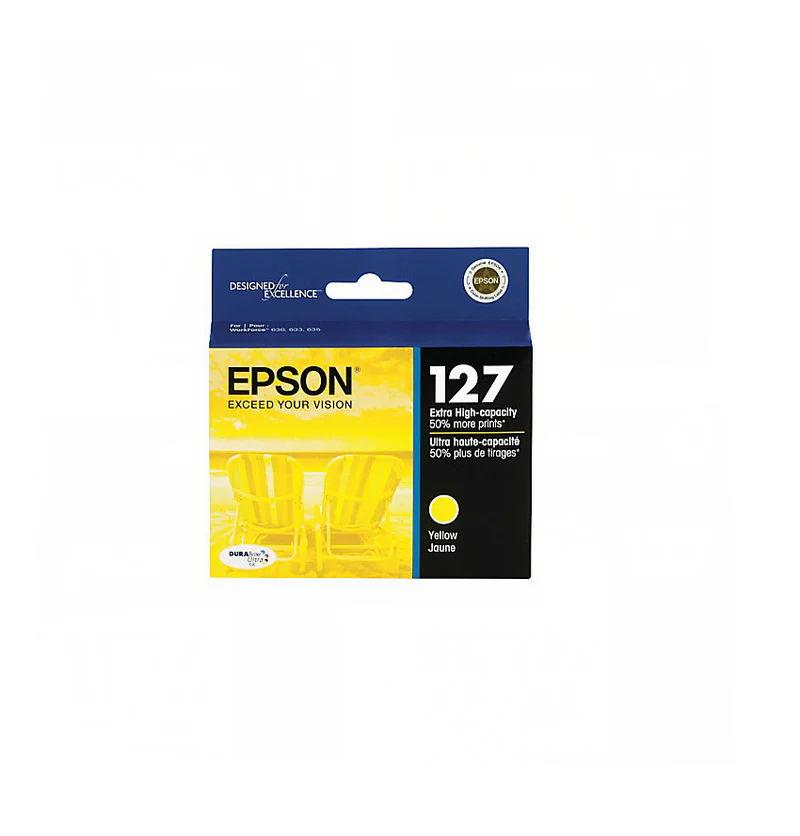 Original Epson 127 Yellow ink cartridge, T127420-0