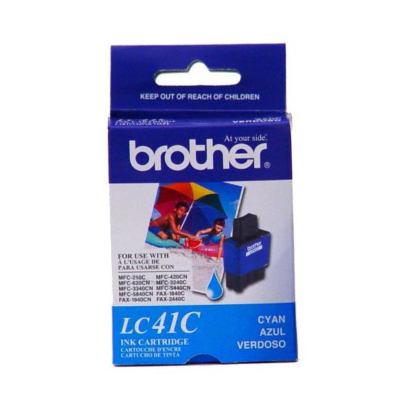 New Genuine Brother LC41C Cyan Ink Cartridge-0