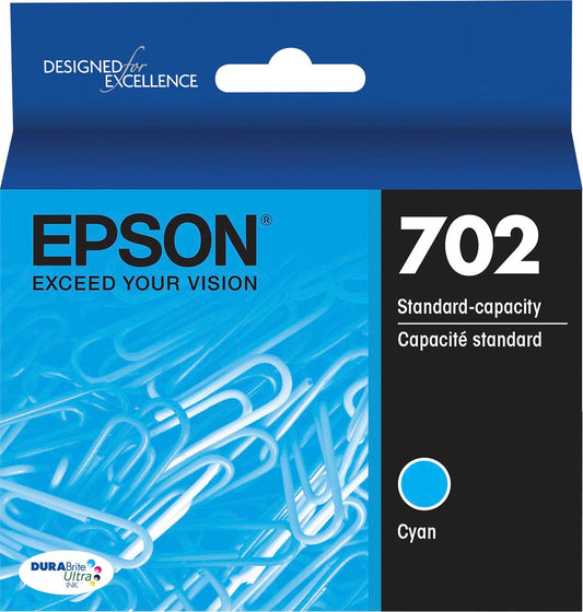 Epson T702 Cyan Standard Yield (T702220-S) Ink Cartridge-0