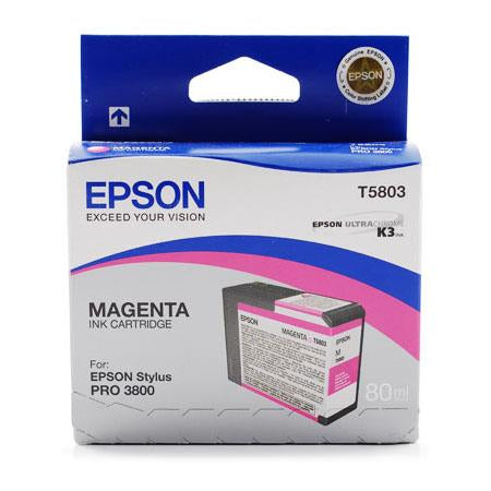 Original Epson T5803 Magenta 80ml Ink Cartridge-0