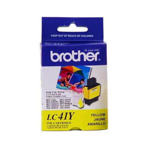 New Genuine Brother LC41Y Yellow Ink Cartridge-0