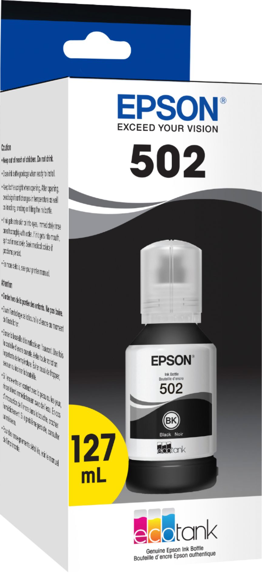 Epson T502 Black Standard Yield Ink Cartridge (T502120-S)-0