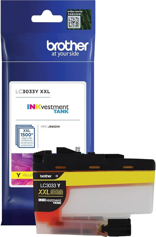 Brother LC3033Y XXL Yellow Super High-Yield Tank Ink Cartridge-0