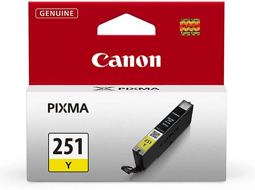 Original Canon CLI-251 Yellow Ink Cartridge-0