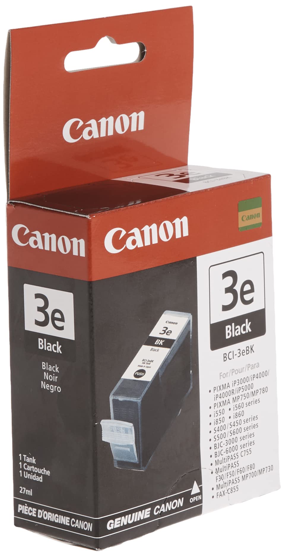 Original Canon BCI-3e Black Ink Cartridge-0