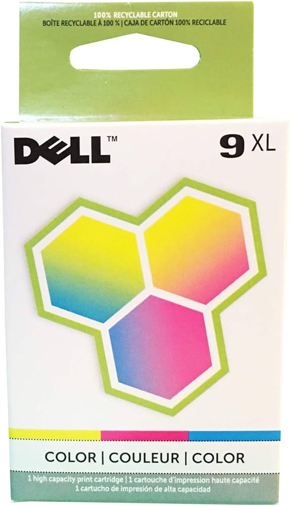 Original Dell Series 9XL MK993 Color Ink Cartridge-0