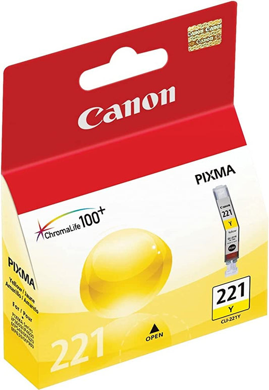 Original Canon CLI-221 Yellow Ink Cartridge-0