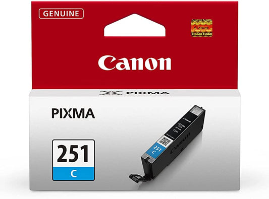 Original Canon CLI-251 Cyan Ink Cartridge-0