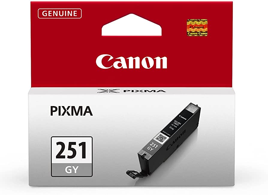 Original Canon CLI-251XL Gray Ink Cartridge-0