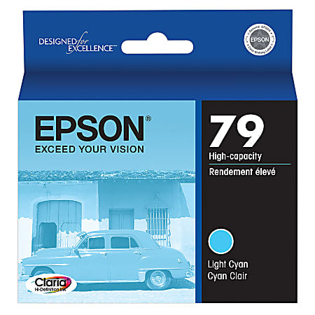 Original Epson 79 Light Cyan (T0795) Ink Cartridge-0