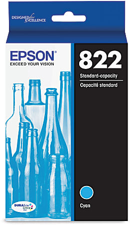 Epson 822 Standard Yield Cyan Single Ink Cartridge-0