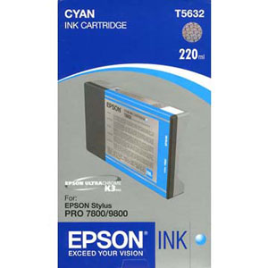 Original Epson T5632 Cyan Ink Cartridge-0