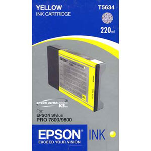 Original Epson T5634 Yellow Ink Cartridge-0