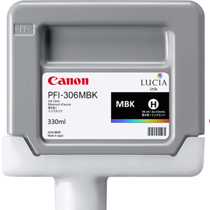 Canon PFI-306MBK Standard-Yield Matte Black Ink Cartridge, 6656B001-0