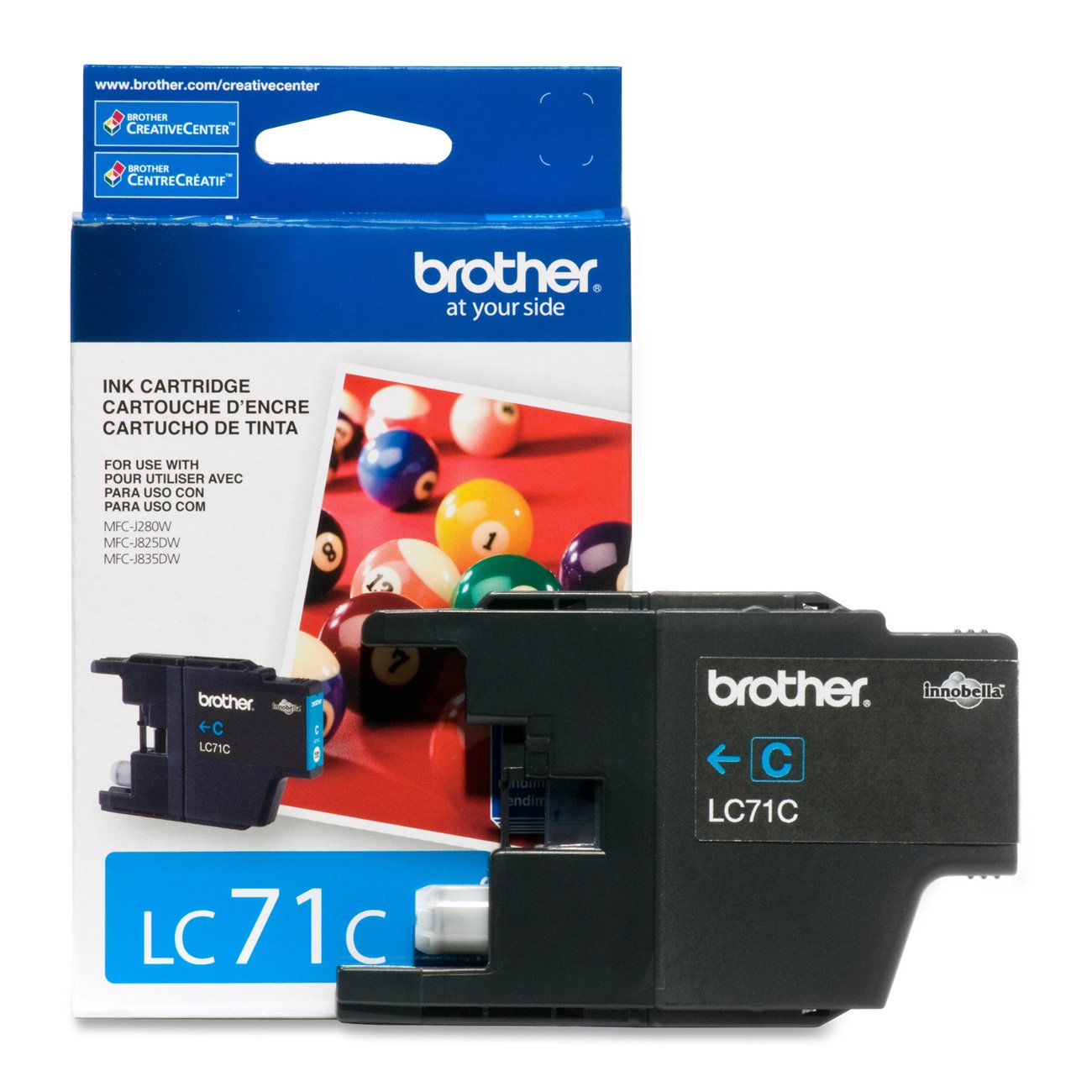 Original Brother LC71 Cyan  Ink Cartridge-0