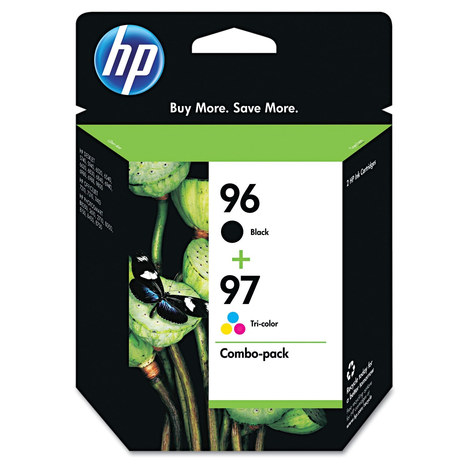 Original HP 96/97 Black & Color Ink Cartridges-0