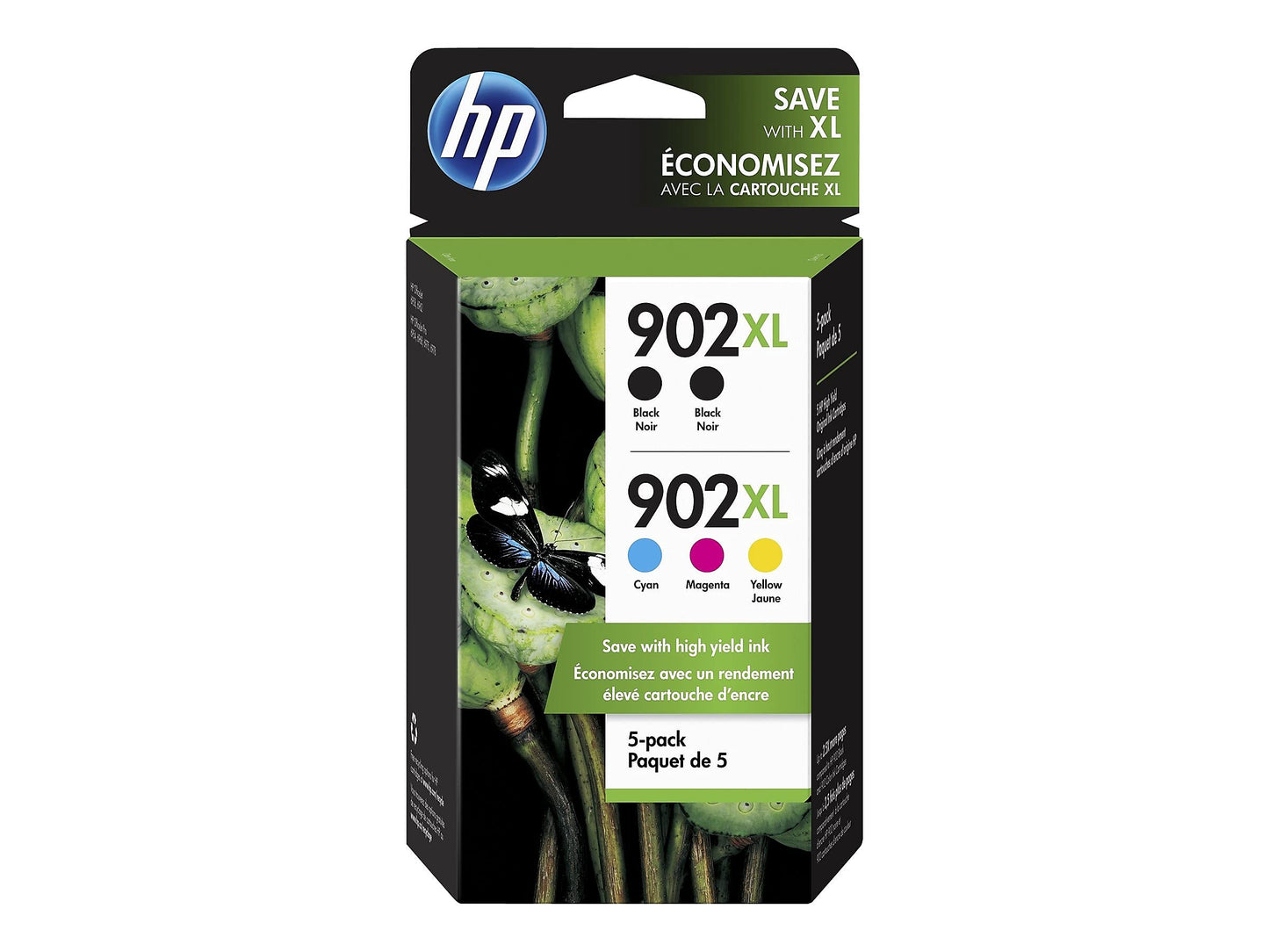 Original HP 902XL 2 Black and Color Ink Cartridge-0