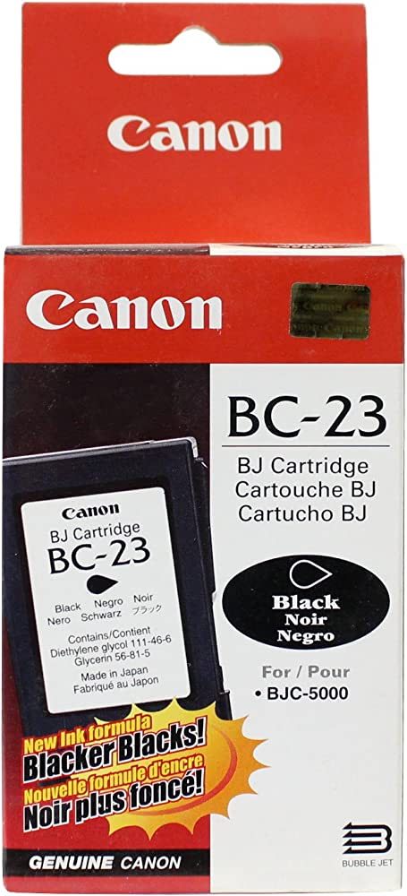 Original Canon BC-23 Black Ink Cartridge-0