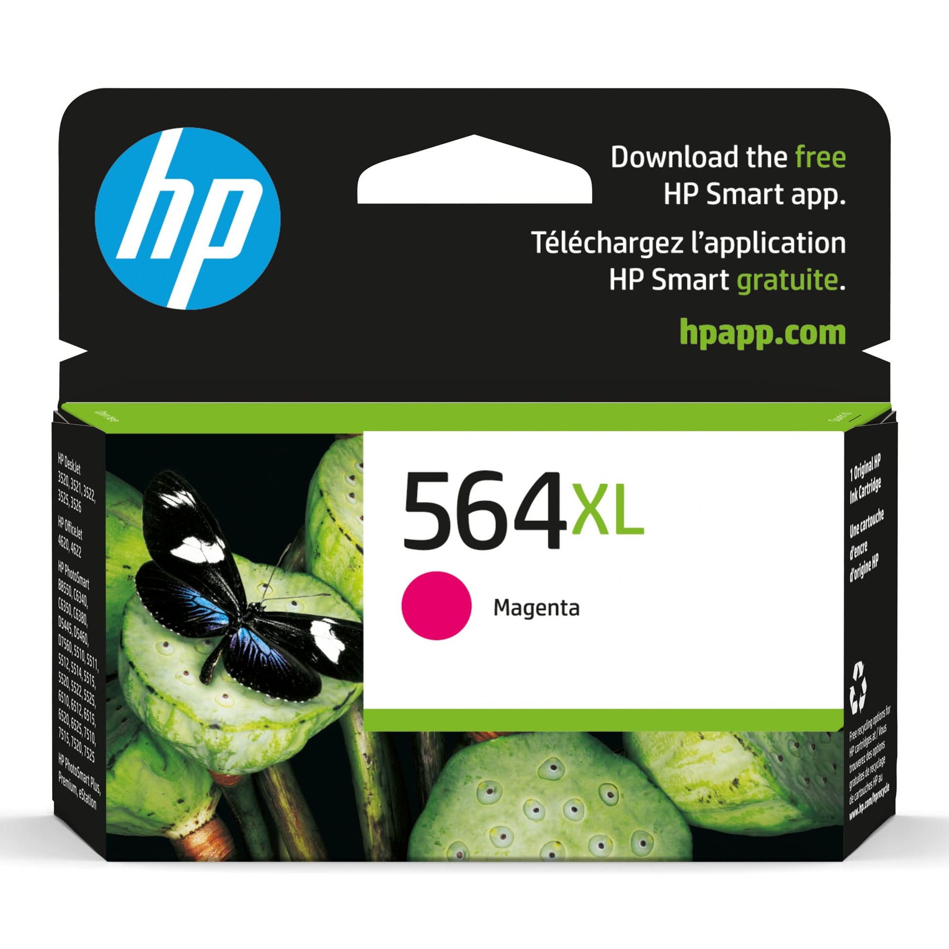 Original HP 564XL (CB324WN) Magenta Ink Cartridge-0